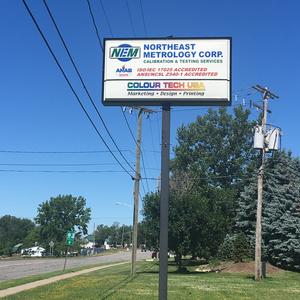 Northeast Metrology Corp. Street Sign