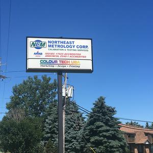 Northeast Metrology Corp. Street Sign